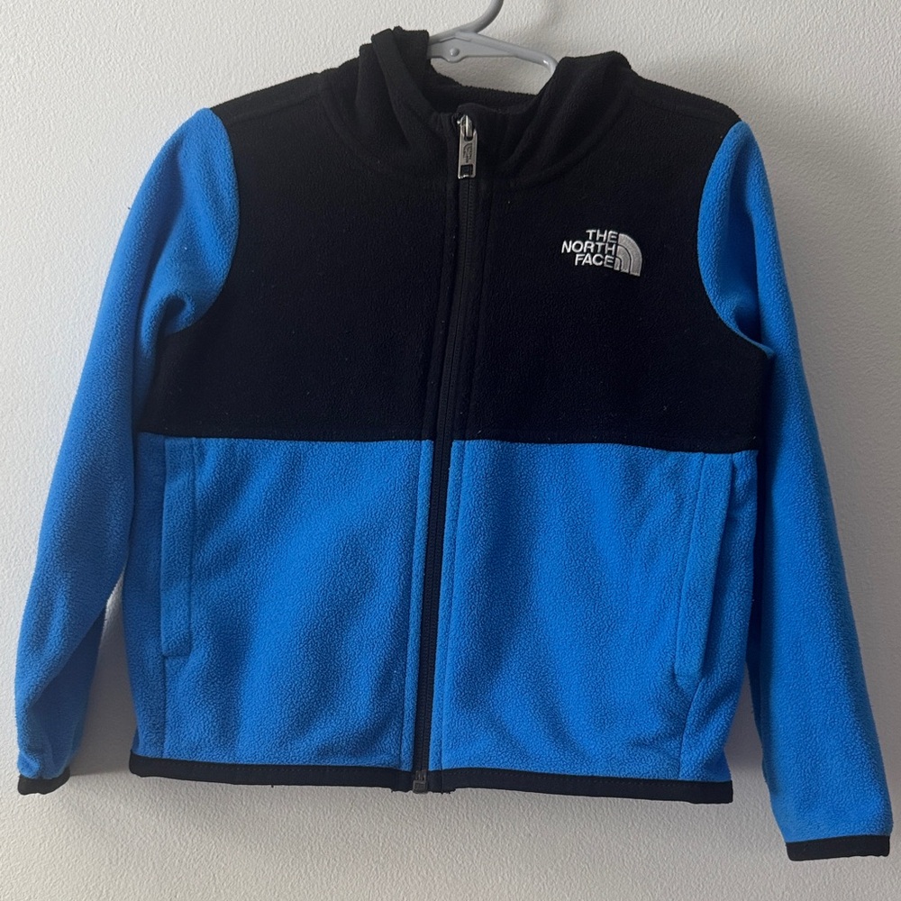 The North Face Black and Blue Fleece Jacket